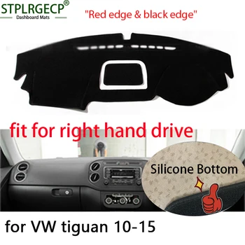 

Right hand drive Double layer Dash Mat Dashmat Dashboard Cover Sun Shade Dash Board Cover Carpet for VW Volkswagen tiguan