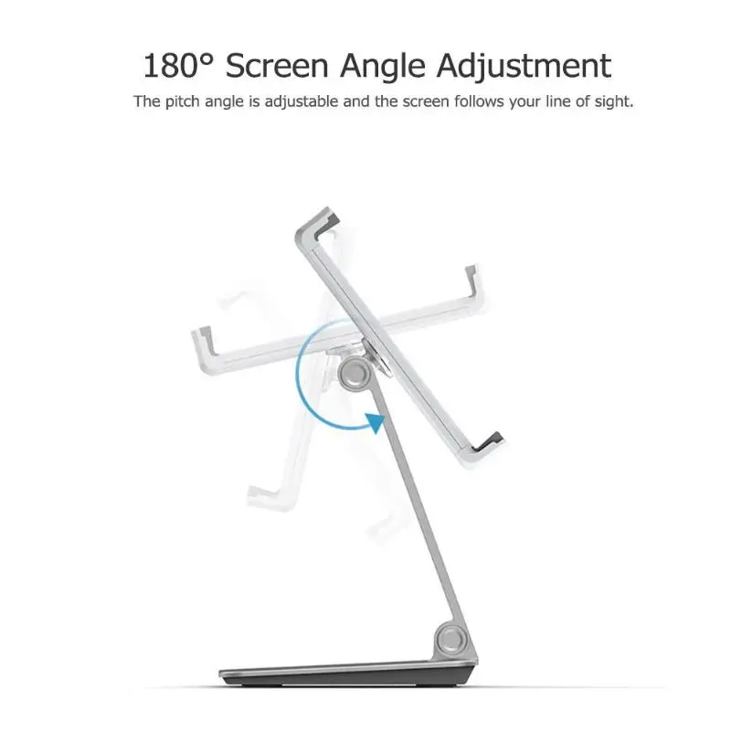 Aluminum alloy mobile phone tablet bracket Foldable Tablet Stand Holder Mount Bracket for ipad iphone for 7-10"Tablet Smartphone