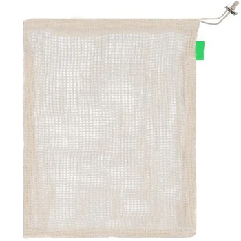 

10 Pcs/Set Degradable Organic Cotton Mesh Bag Vegetable Cotton Mesh Bag Fruit Mesh Bag Reusable Bags
