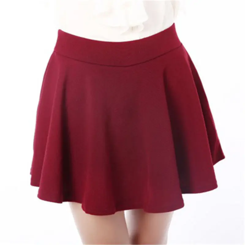 Harajuku плиссированные женские юбки весна лето Высокая талия мини юбка Faldas Повседневная Уличная женская короткая юбка карамельного цвета Q1407