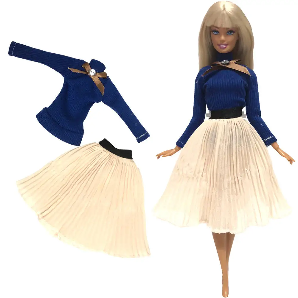NK один набор одежды куклы платье модная юбка вечерние платья для куклы Барби аксессуары Игрушки для малышей DIY девушка лучший подарок 033A JJ
