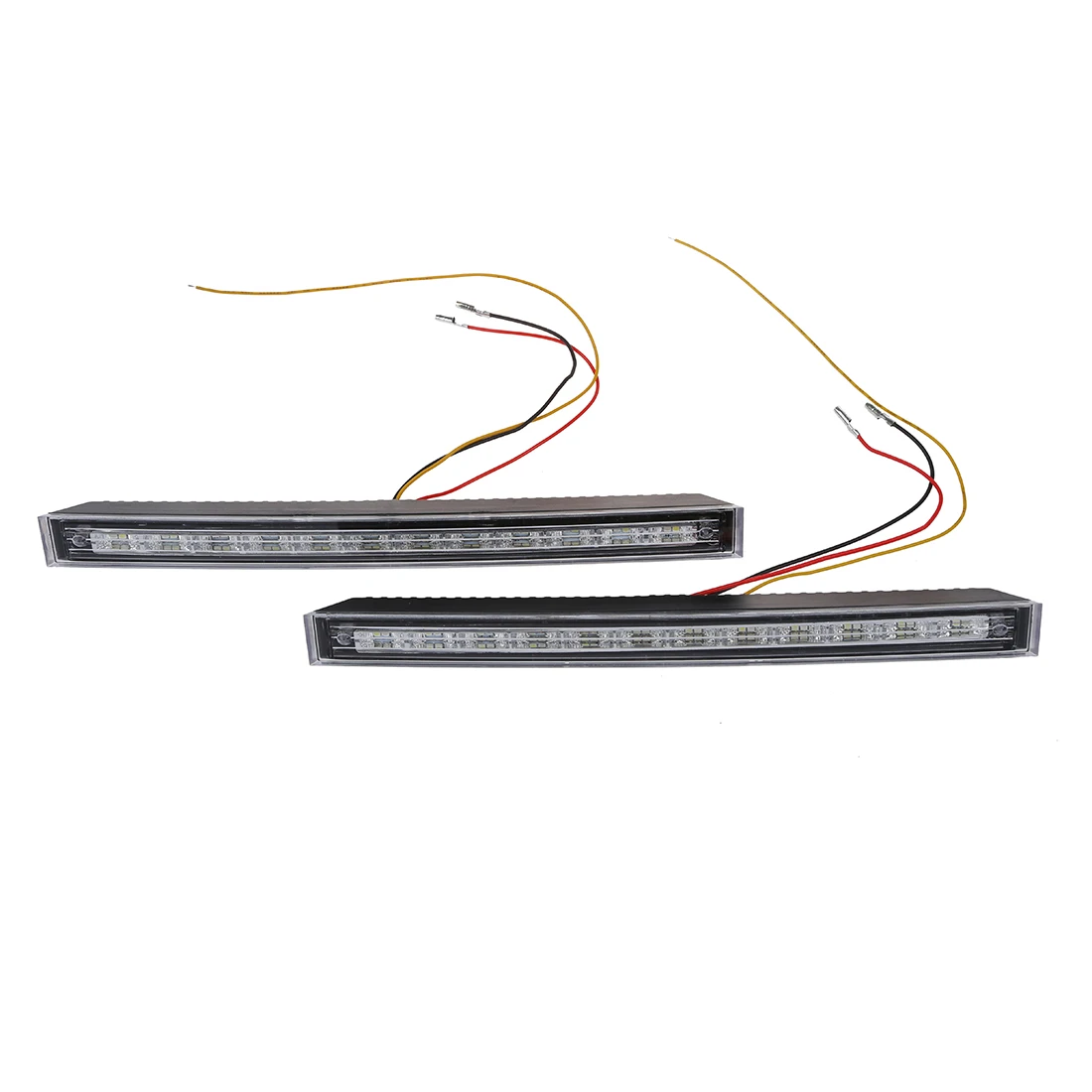 

2 White Yellow 12 LED DRL Car Auto Truck Daytime Running Signal Light 5W