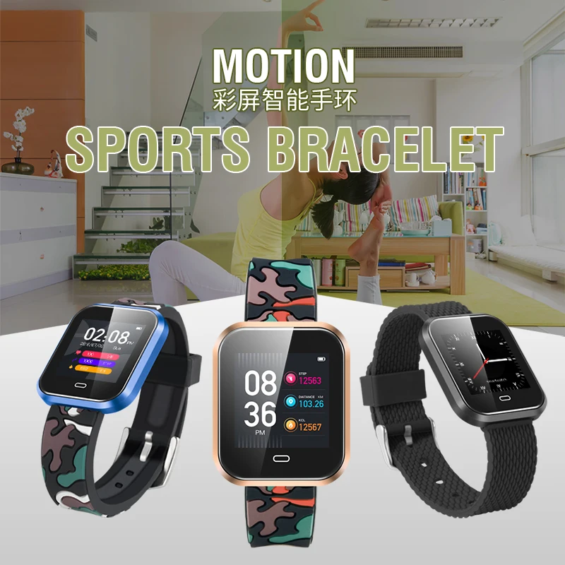 

696 Q7S Fitness Bracelet Smart Bracelet Pedometer HeartRate Monitoring Blood Pressure Monitoring Waterproof IP67 Fitness Tracker