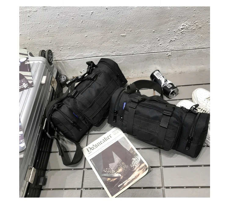 Тактическая Функциональная сумка через плечо, мульти-карман, хип-хоп Уличная Мужская и женская мода, тактическая поясная сумка, нагрудная сумка, поясная сумка