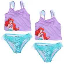 2PCS 2017 Kids font b Baby b font Girl Little Character Catton Princess Tankini Bikini Set