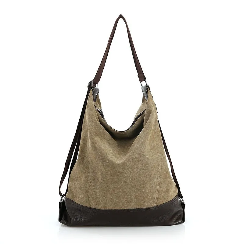 Canvas Women Bag Casual Messenger Bags Tote Hobo Buckets Designer Brand Vintage Fashion Women&#39;s ...