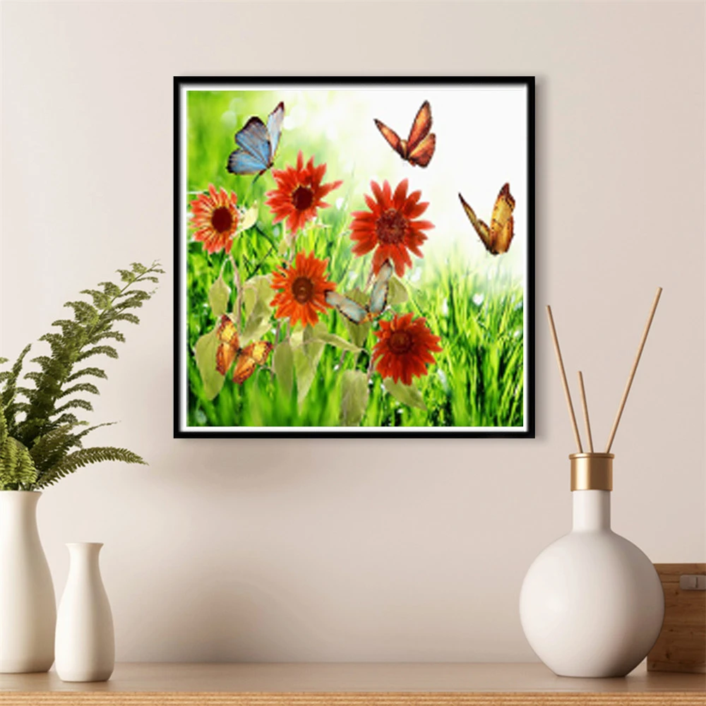 

SaShiKo Flowers Diamond Painting Embroidery Square Picture Diamond Painting Mosaic Rhinestone DIY Diamond Home Decor Sale