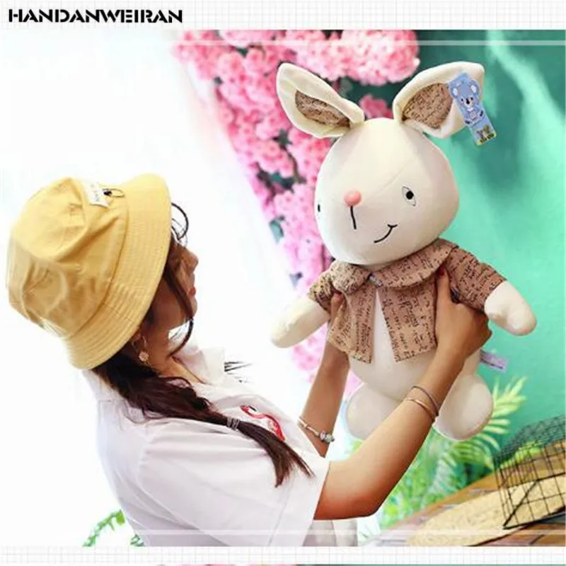 

1PCS Mini Couple Rabbit Plush Toys Creative Small Fresh Cute Dress Bunny Stuffed Toy For Kids Birthday Gift 30CM HANDANWEIRAN