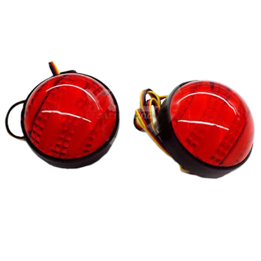 Car LED Rear Bumper Reflector Lights Parking Brake Tail Light Round
