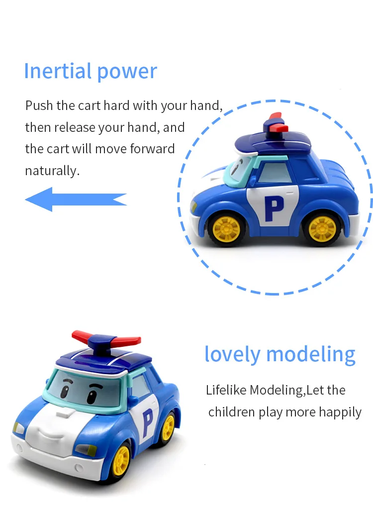 4 шт. Мальчик Poli RoboCar Poli инерционная машина Корея детские игрушки трансформация Аниме Фигурки игрушки для детей Playmobil