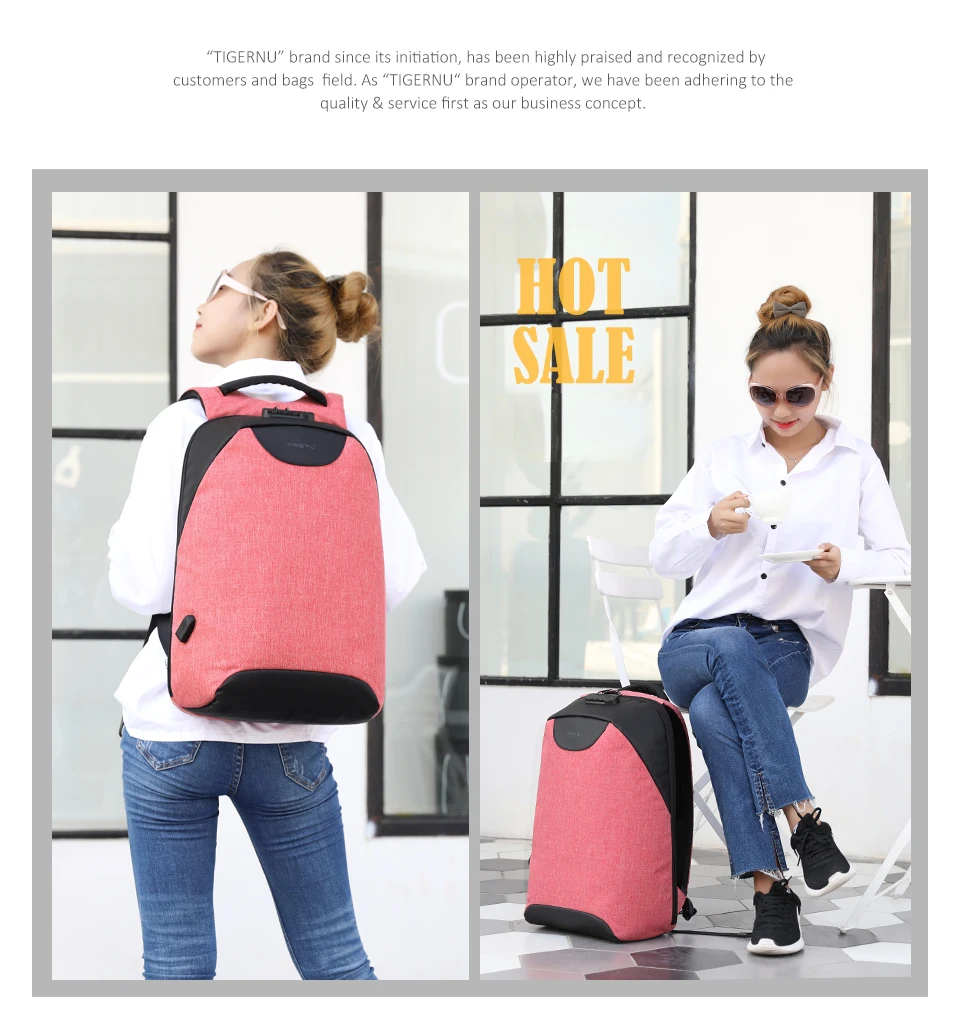 Roubo de Viagem Femininas para Adolescentes Escola à Prova Água do Vintage Moda Bloqueio Polegada Feminina Anti Usb Mochilas Dwaterproof Tsa 15.6 13 roubo de viagem usb mochilas femininas para