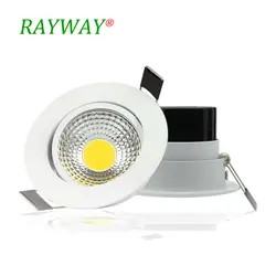 RAYWAYSuper яркий затемнения светодиодный потолочный светильник 5 W 10 W 15 W 25 W встраиваемые светодиодный точечные потолочные светильники Крытый