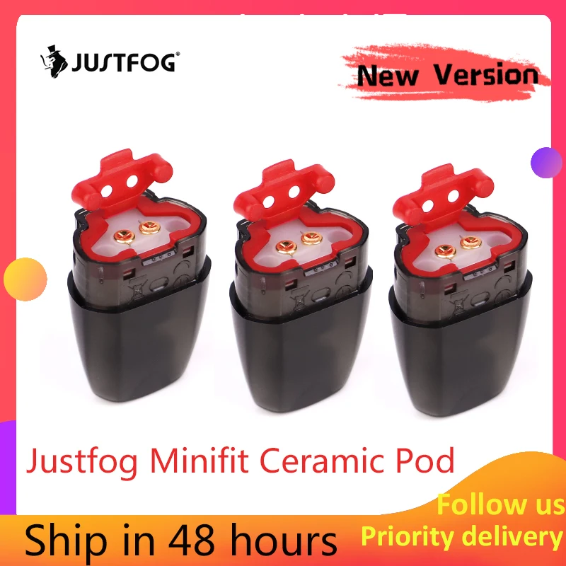 Новейшая версия! JUSTFOG Minifit Pod/керамический Pod 3 шт 1,5 мл для JUSTFOG minifit стартовый комплект Электронная сигарета Acces