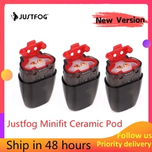 Новейшая версия! JUSTFOG Minifit Pod/керамический Pod 3 шт 1,5 мл для JUSTFOG minifit стартовый комплект Электронная сигарета Acces