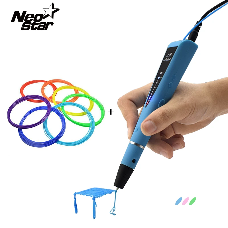 DIY 3D Printing Pen For Kids With 70M PLA Filament Arts 3d