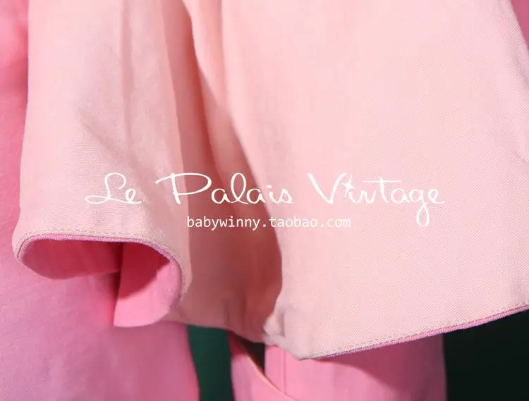 Le Palais винтажный ограниченный выпуск винтажный элегантный розовый облегающий карандаш с оборками Высокое качество женские наборы