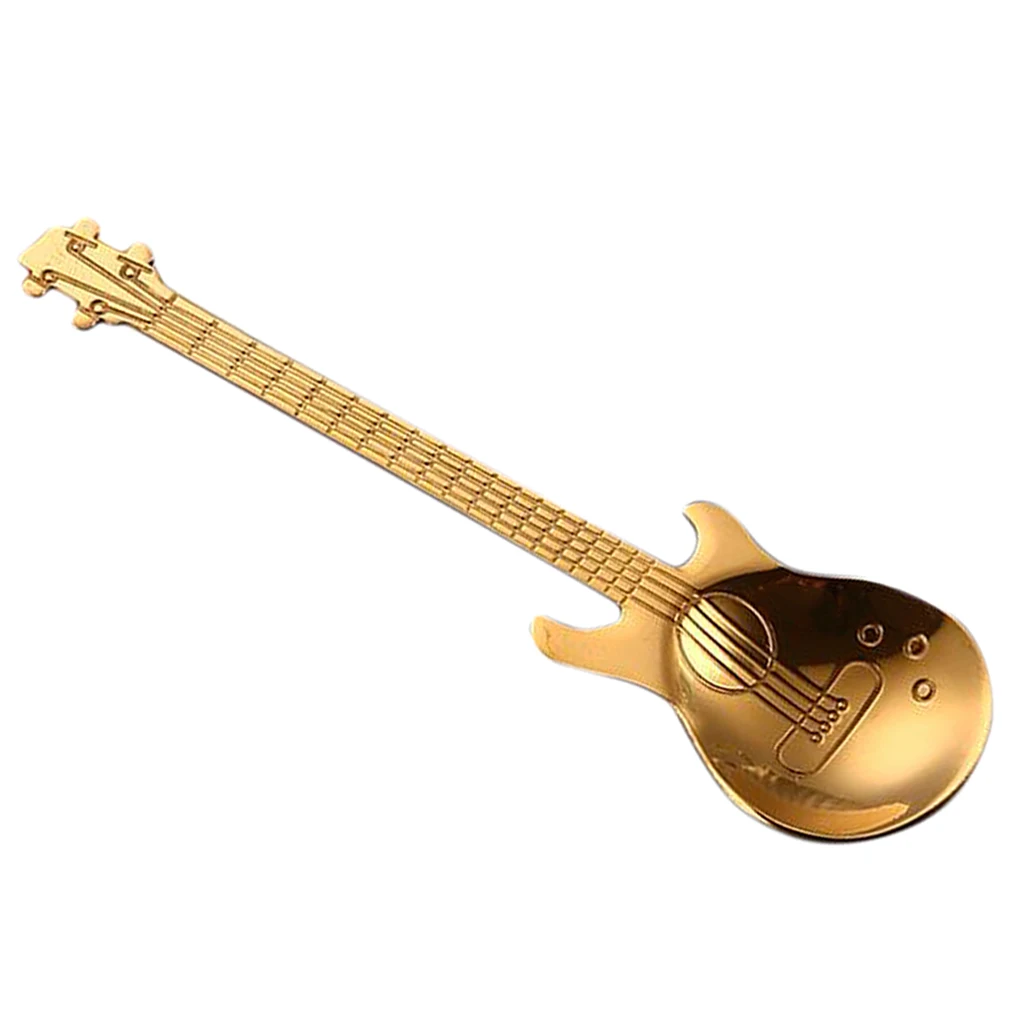 Stainless Steel Guitar Mixing Scoop Cocktail Stirring Spoon Bar Mixing Utensil Barware for mixing drinks smoothies