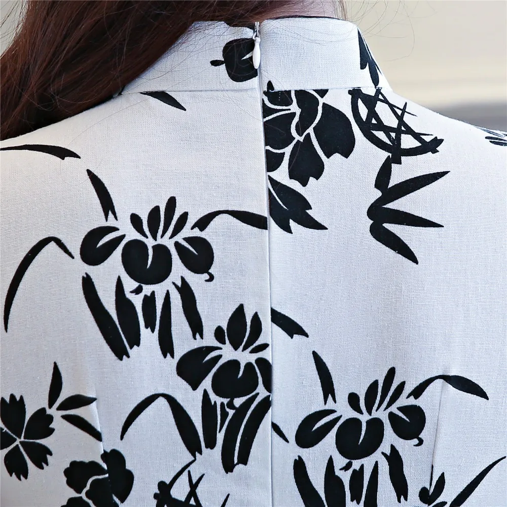Шанхай история короткий рукав китайский Ципао платье 2 Слои китайский Cheongsam Восточный платье Для женщин Винтажные наряды для дам