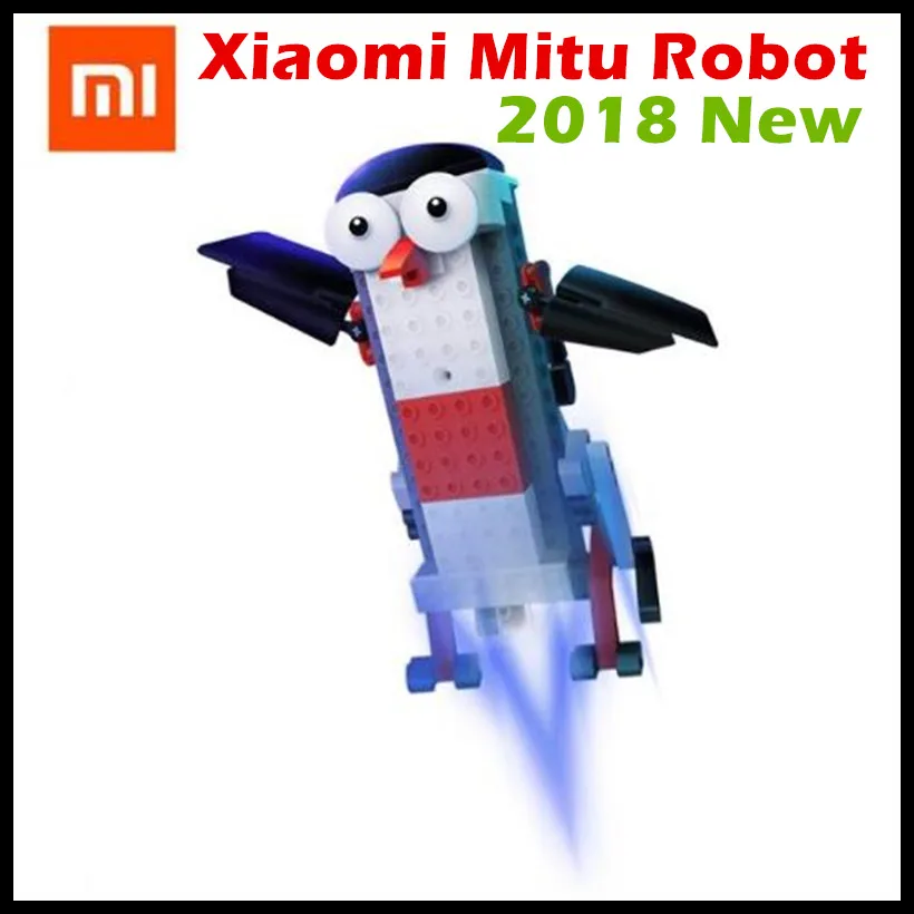 

2018 New Xiaomi Mitu Robot Smart Building Block Robot 305 Bricks Bluetooth Mobile Remote Phone APP Control For Xiaomi Smart Home