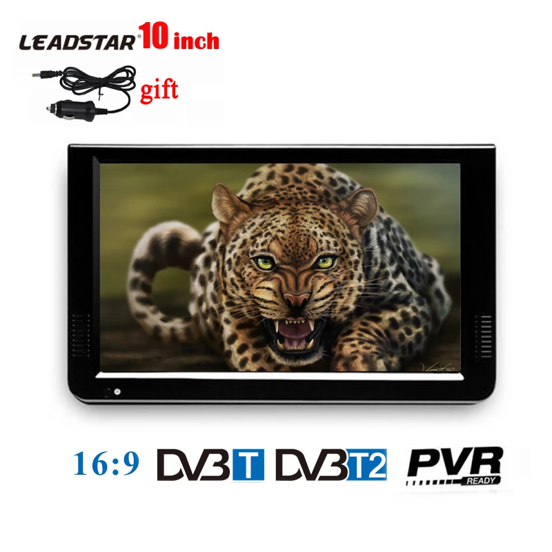 LEADSTAR HD Portable TV 10 Inch DVB T T2 Digital Analog