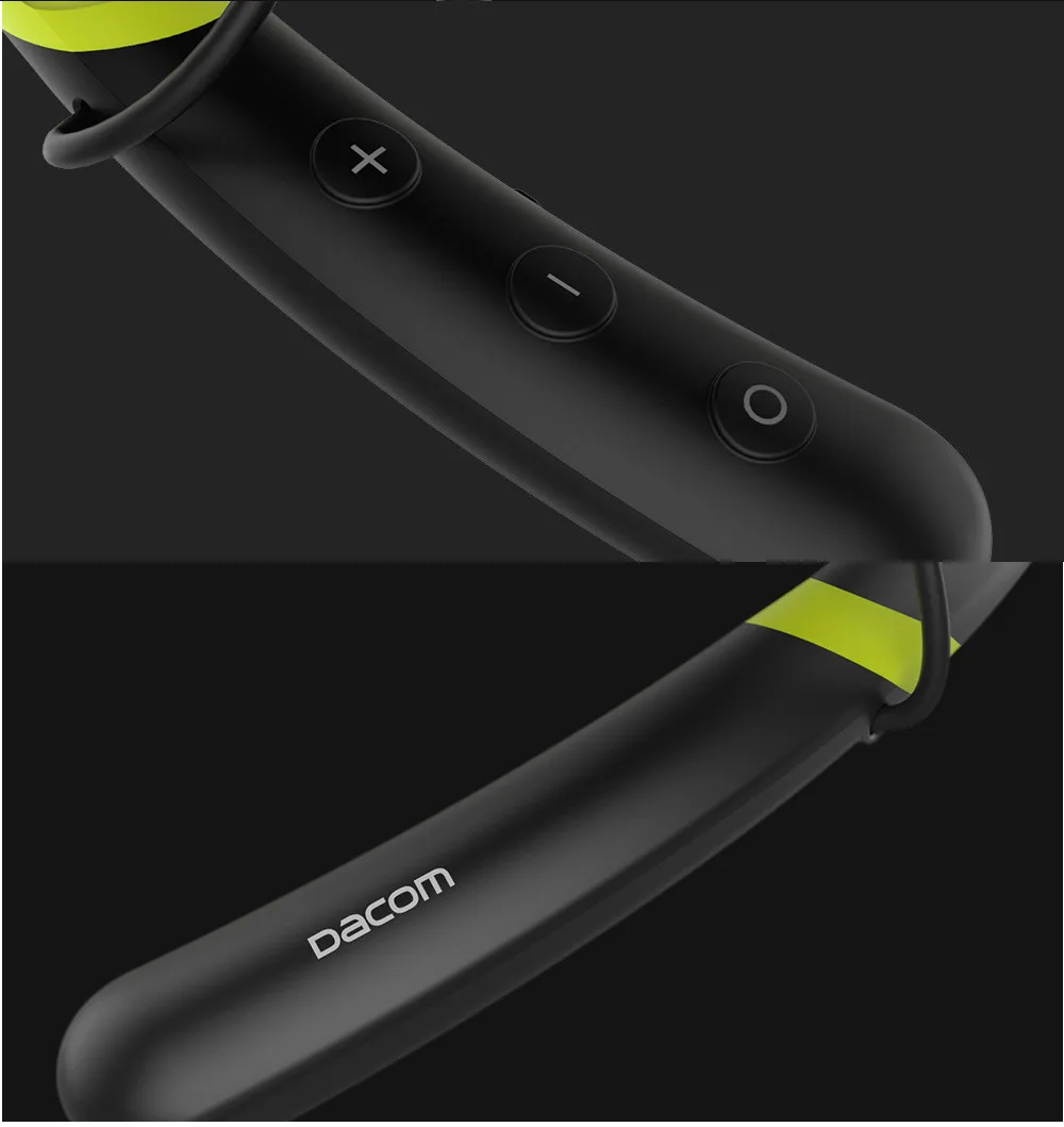 Dacom L02 Neckband IPX5 Водонепроницаемый громкой связи стерео Спортивная гарнитура беспроводные Bluetooth наушники