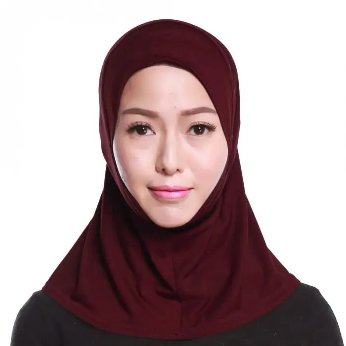 Мусульманская женская длинная шаль, шапка, шарф-хиджаб, головной убор, модный шарф, мусульманская женская шапка