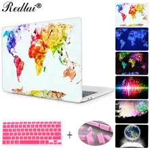 Для Macbook 1" Pro 13 15 retina чехол карта мира принт Plactis жесткий чехол для нового Macbook Pro 13 15 Touch bar Air 13 A1932 крышка