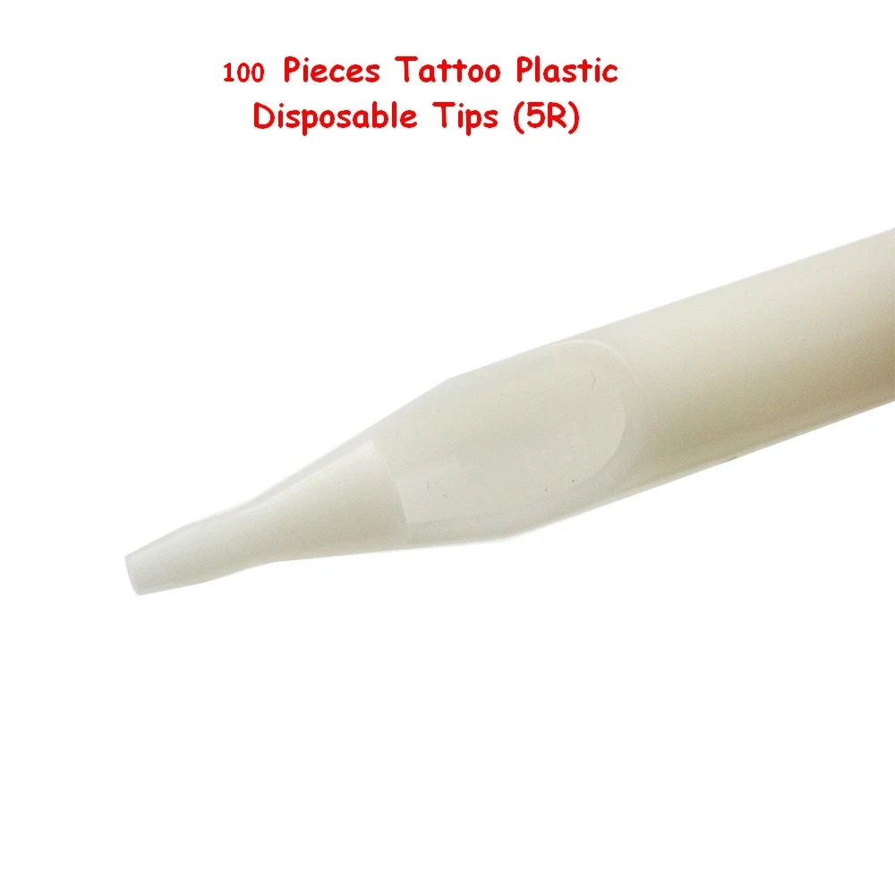 

Sterile Tattoo needles Tubes Disposable White Tattoo Tips round 5R for Tattoo Kit tattoo gun 100 pcs/lot