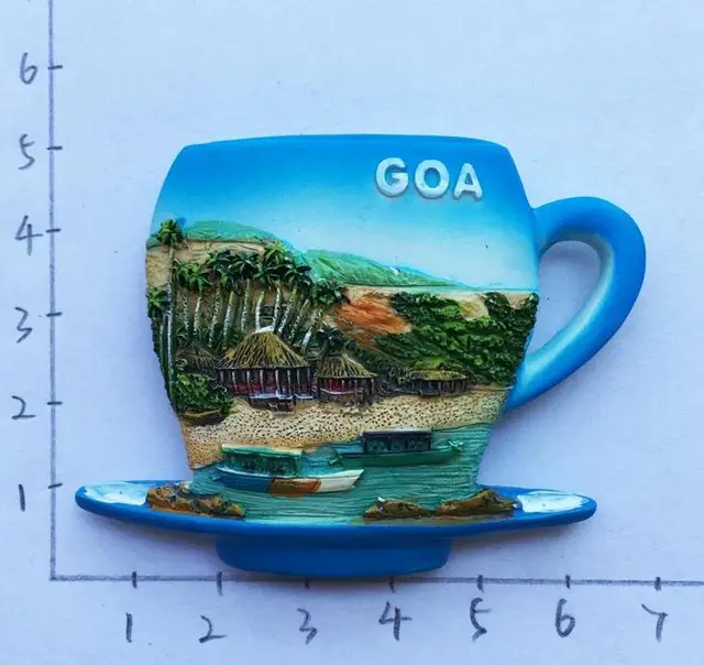 India GOA Tourist Souvenirs 3D Resin Fridge Home Decoration