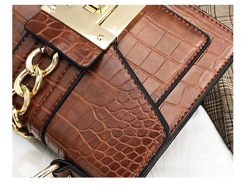 New Retro Fashion Women Handbag Stone Pattern Quanlity PU Leather Small Square Shoulder Bags Messenger Female Purse Bag SS3516 (13)