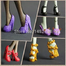 ; коллекция 200 года; пар/лот; оригинальная обувь для куклы-монстры; 5 пар/упак. смешанные стили; ботинки; сандалии; тапочки; обувь высокого качества