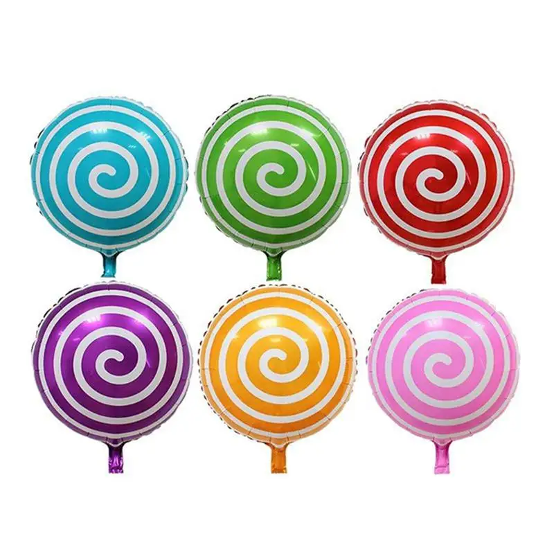 

18-Inch Lollipop Foil Balloons Lollipop Mylar Balloon Aluminium Foil Balloon Helium Ballons For Birthday Wedding Party Decor