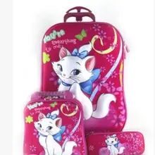 Детский чемодан для путешествий, чемодан для девочек, Детский чемодан для путешествий на колесиках, школьный рюкзак с колесиками