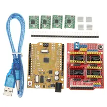 CNC Shield V3 Expansion Board + 4xA4988 Step Motor Driver Module + UNO R3 Board kit For Arduino 3D Printer CNC Shield V3 Expansion Board + 4xA4988 Step Motor Driver Module + UNO R3 Board kit For Arduino 3D Printer