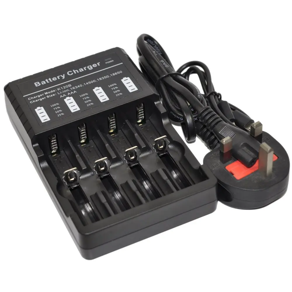 1x18650 LCD USB мульти 4 зарядное устройство для 22650 18650 18500 16340 CR123A AA AAA фонарик батареи