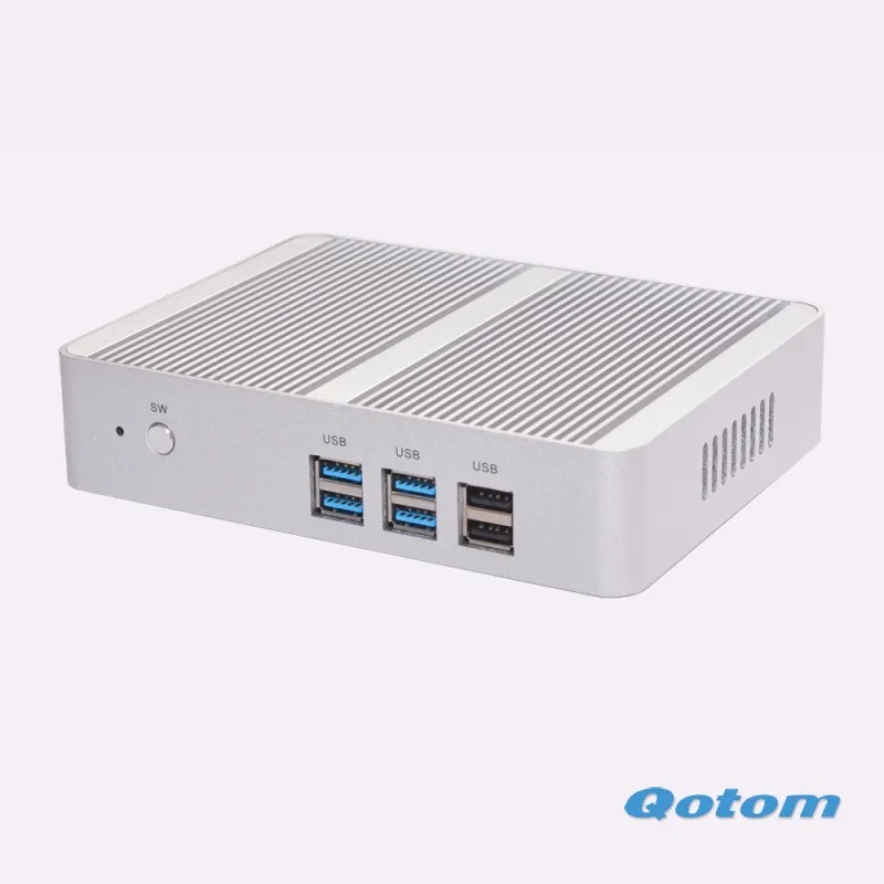 Quad core 12V Linux ubuntu Living room X86 Industrial computer Fanless Mini pc N3150 Dual display