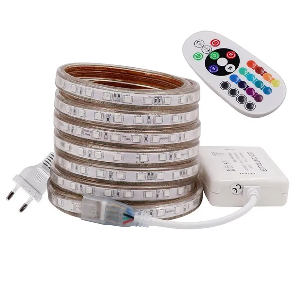 Гибкая светодиодная лента RGB SMD5050 водонепроницаемая неоновая лампа с