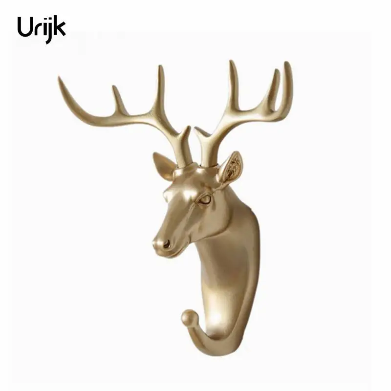 

Urijk Animal Head Hook Wall Key Holder Organizer Clothes Organizer Storage Decorative Hooks Hanger Home Decoration Accessories
