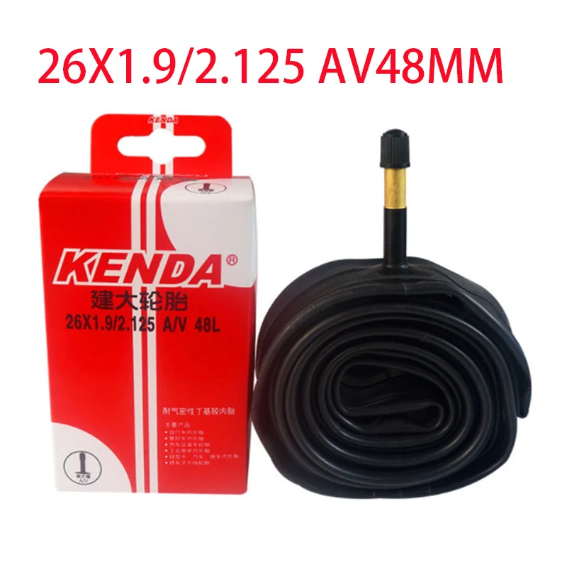 2PCS 26X1.92.125AV48 2 шт внутренняя труба KENDA велосипедная шина MTB 24/26/27,5/29/700C горный шоссейный велосипед 29 дюймов AV FV велосипедные шины резиновая трубка Велоспорт - Цвет: 2PCS 26X1.92.125AV48