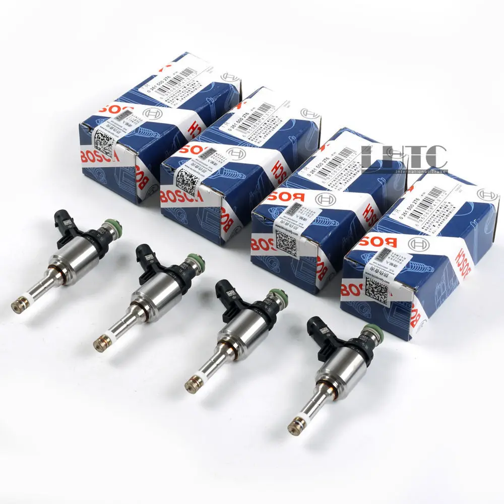 4x Fuel Injectors Nozzles BOS CH OE For V W Golf Passat AUDI A3 A4 A5