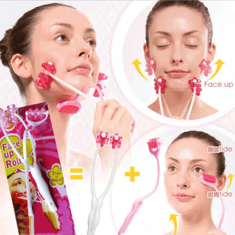 

2 in1 Face Up Roller Massage Slimming Remove Chin Anti Wrinkle Face Slimmer Massage Massager Roller