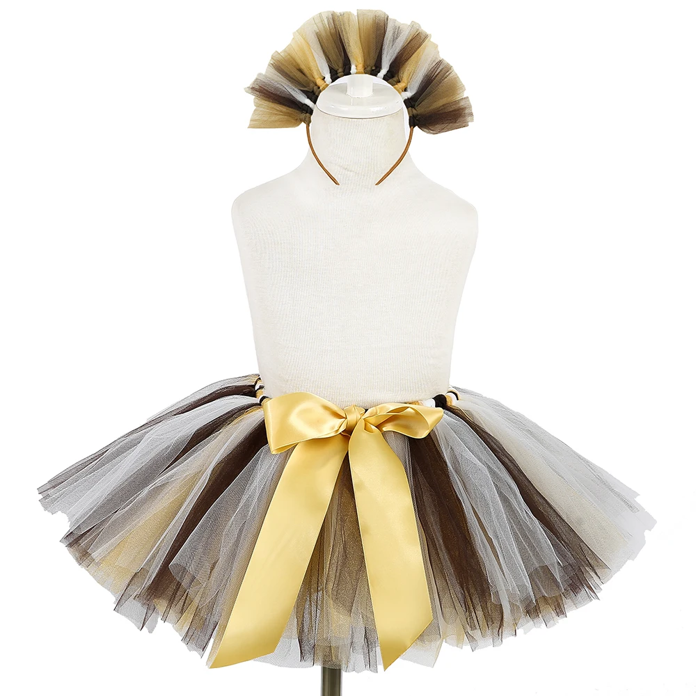 Girls Lion Tutu Skirt Baby Kids Birthday Party Tulle Skirt Children