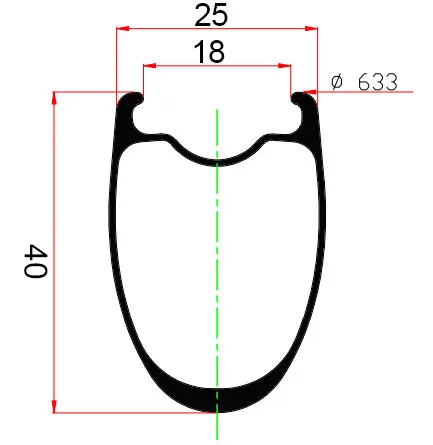 40x25mm Tubeless