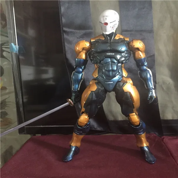 Play Arts Kai Solidus змея Серая лиса металлическая Экипировка киборг ниндзя па 27 см ПВХ