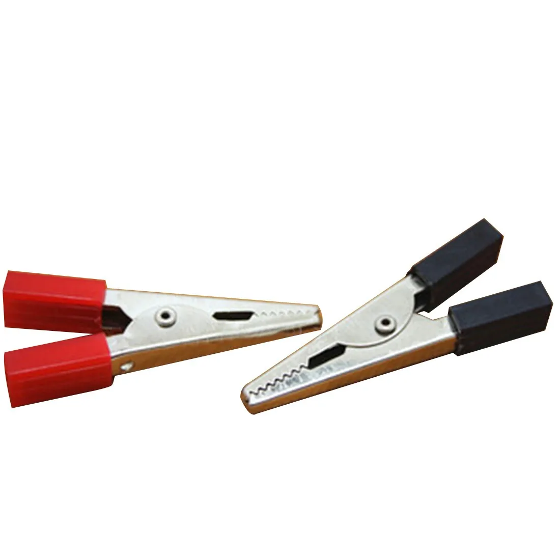 High Quality Creative 10pcs 4 5cm red black Test Alligator Electrical Clip Clamp Connector