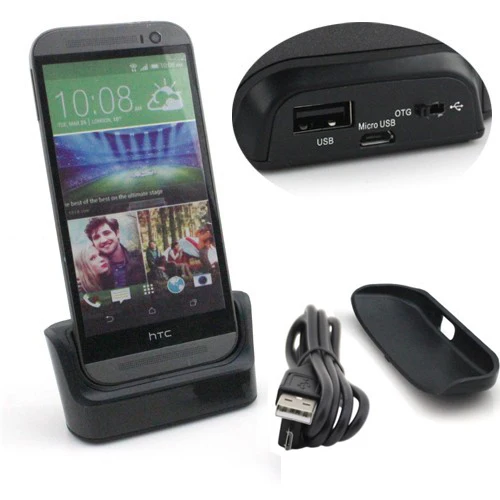 Зарядное устройство для HTC One 2 M8/E8 док станция зарядки OTG и синхронизации данных с