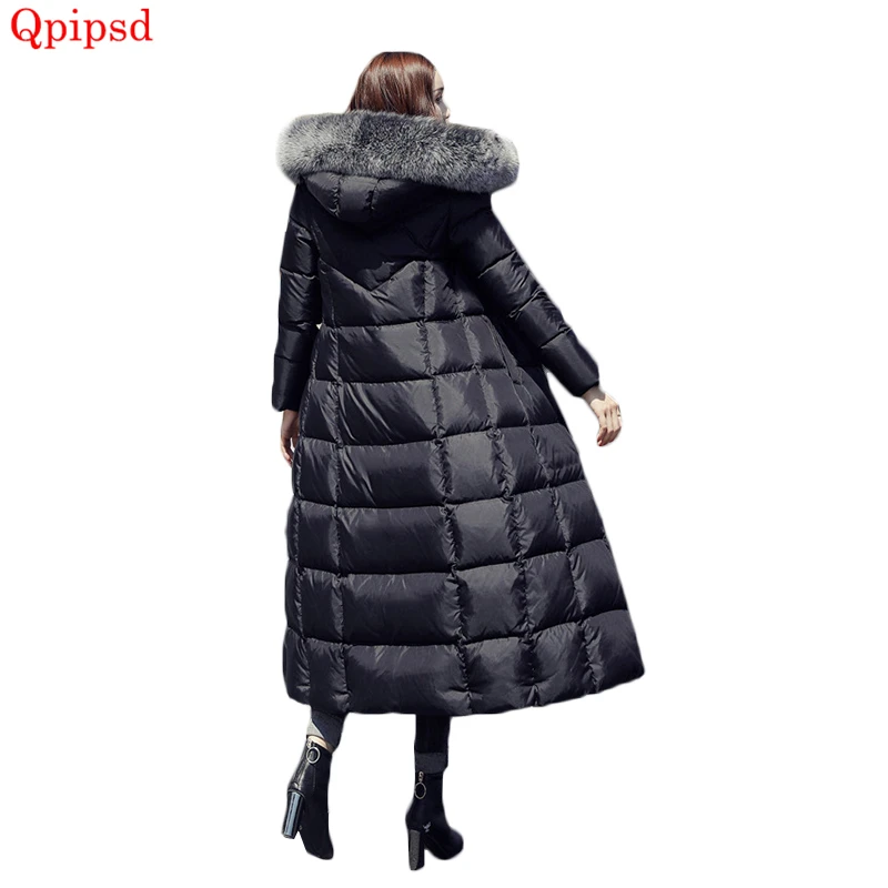 Winter down coat womens clothing 2018 high quality long hooded white duck down jacket coat dallas cowboys tutu outfit