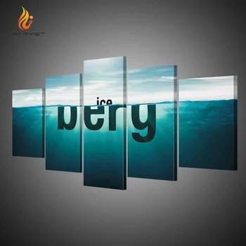 

Artryst HD Print Modern Art Letters and Posters Art Walls Home Decorations for Living Room 5piece Canvas Painting on Wall AR028