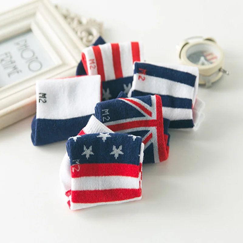 5-pairs-lot-2016-spring-new-Flag-pattern-cotton-children-socks-3-11-years-children-socks (1)
