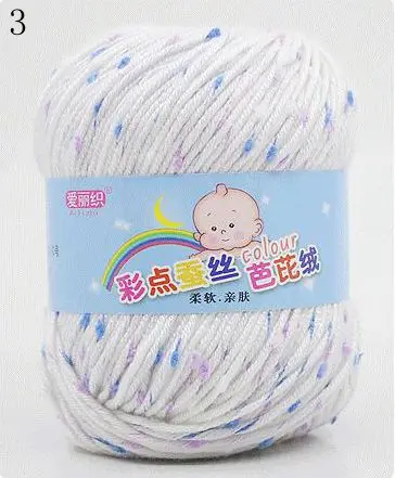 High Quality Baby Cotton Cashmere Yarn For Hand Knitting Crochet Worsted Wool Thread Colorful Eco-dyed Needlework 11